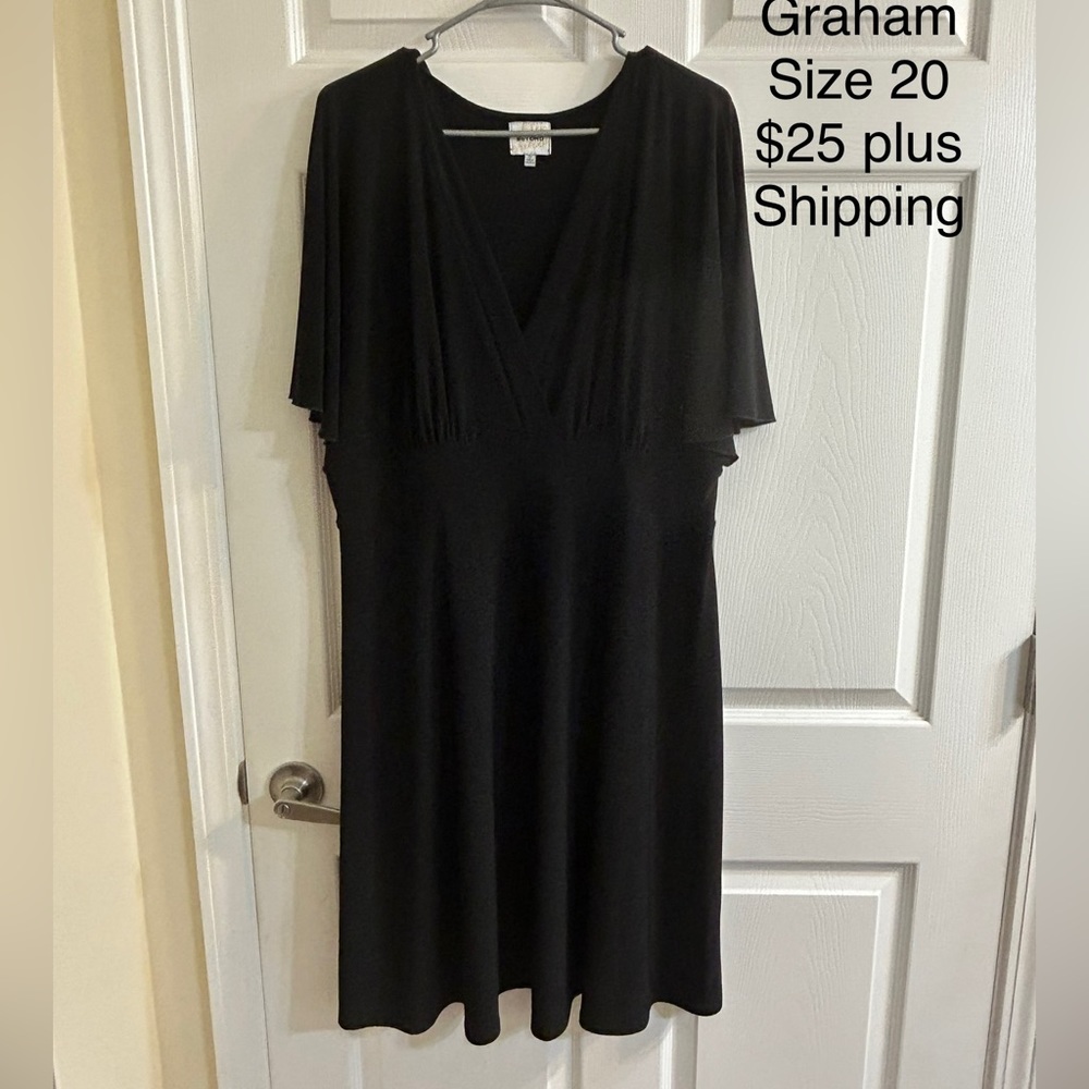 Black dress, size 20